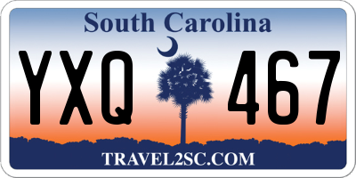 SC license plate YXQ467