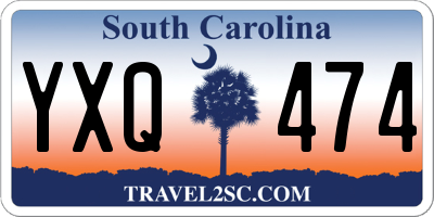 SC license plate YXQ474