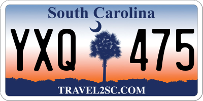 SC license plate YXQ475