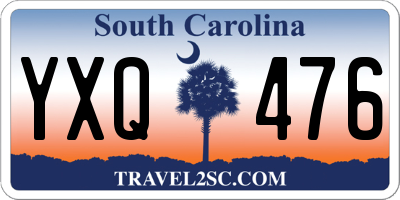 SC license plate YXQ476