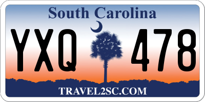 SC license plate YXQ478