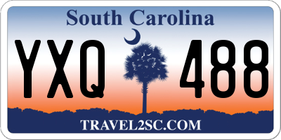 SC license plate YXQ488
