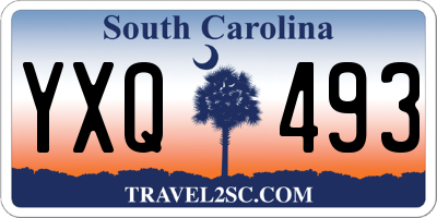 SC license plate YXQ493