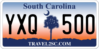 SC license plate YXQ500