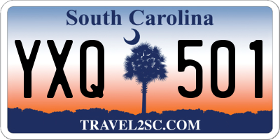 SC license plate YXQ501