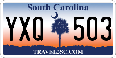 SC license plate YXQ503