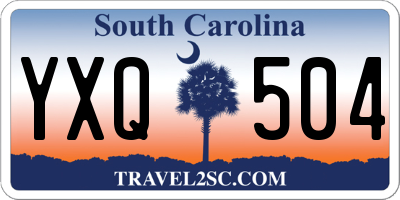 SC license plate YXQ504