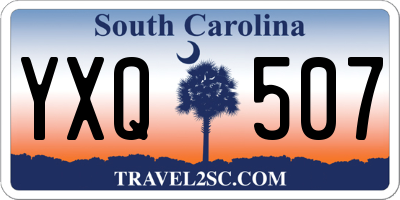 SC license plate YXQ507