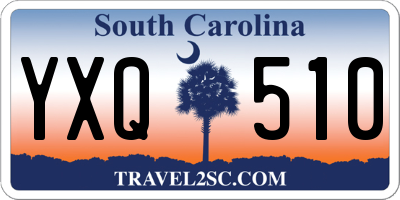SC license plate YXQ510