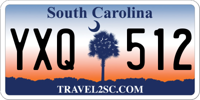 SC license plate YXQ512