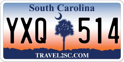 SC license plate YXQ514