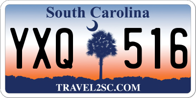 SC license plate YXQ516