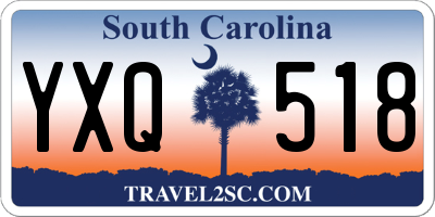 SC license plate YXQ518