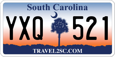 SC license plate YXQ521