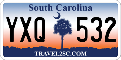 SC license plate YXQ532