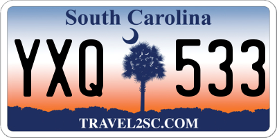 SC license plate YXQ533