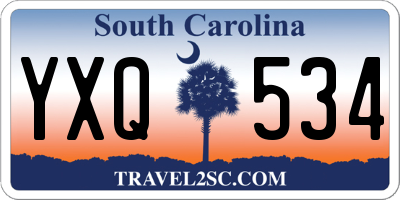 SC license plate YXQ534