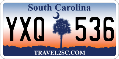 SC license plate YXQ536
