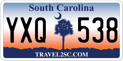 SC license plate YXQ538
