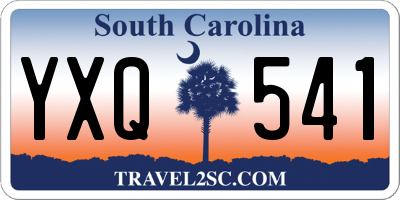 SC license plate YXQ541