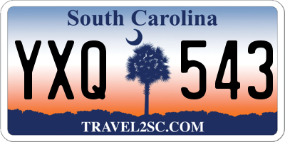 SC license plate YXQ543