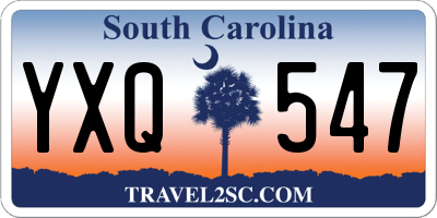 SC license plate YXQ547