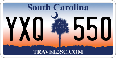 SC license plate YXQ550