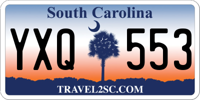SC license plate YXQ553