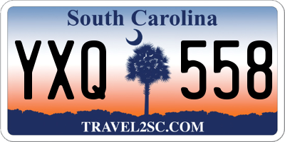 SC license plate YXQ558
