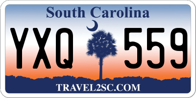 SC license plate YXQ559