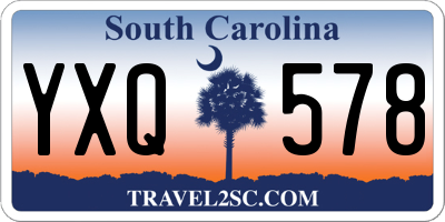 SC license plate YXQ578