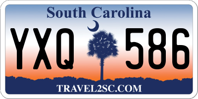 SC license plate YXQ586