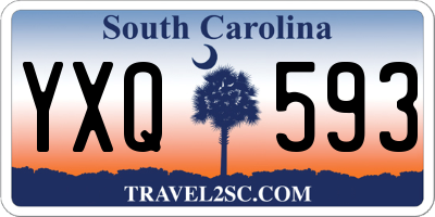 SC license plate YXQ593