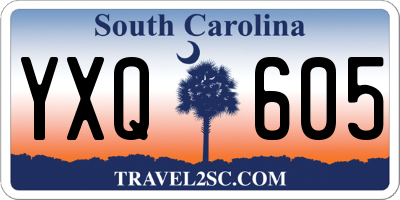 SC license plate YXQ605