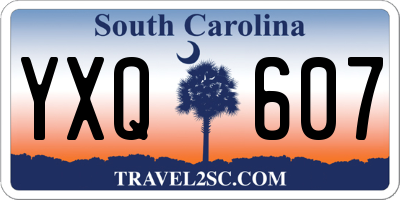 SC license plate YXQ607