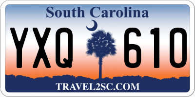 SC license plate YXQ610