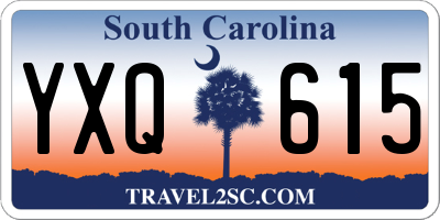 SC license plate YXQ615
