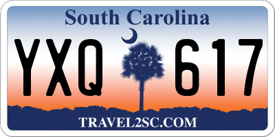 SC license plate YXQ617