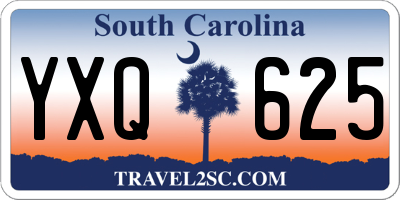 SC license plate YXQ625