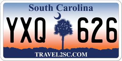 SC license plate YXQ626