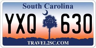 SC license plate YXQ630