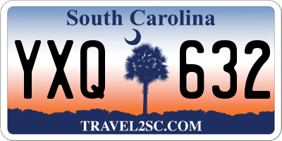 SC license plate YXQ632