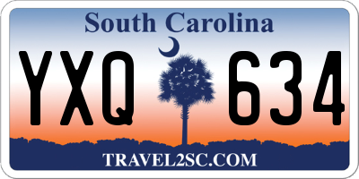 SC license plate YXQ634