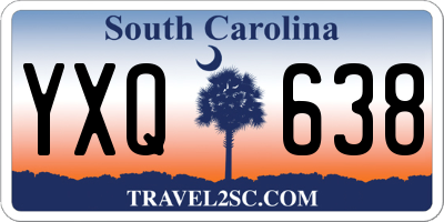 SC license plate YXQ638