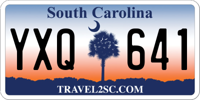 SC license plate YXQ641
