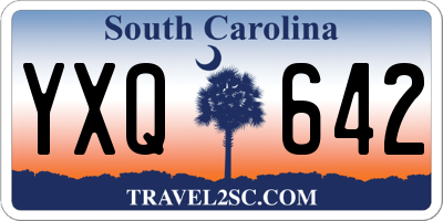 SC license plate YXQ642