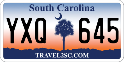 SC license plate YXQ645