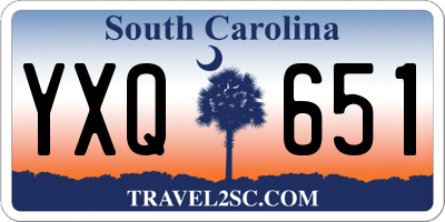 SC license plate YXQ651