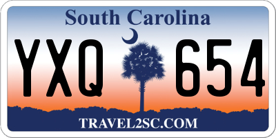 SC license plate YXQ654