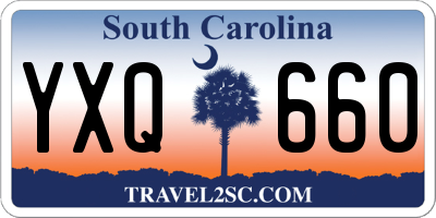 SC license plate YXQ660